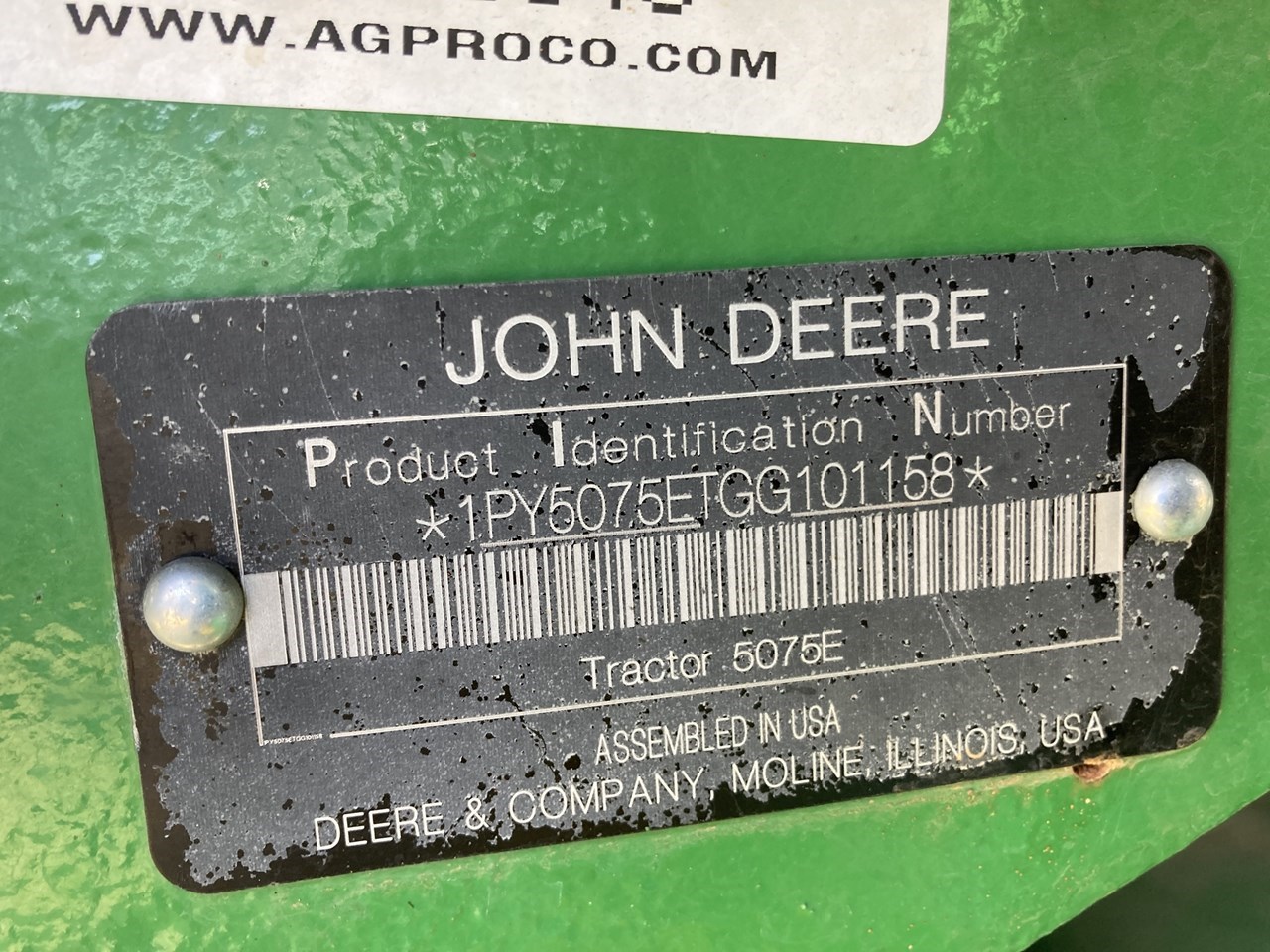 2016 John Deere 5075E Tractor - Utility For Sale