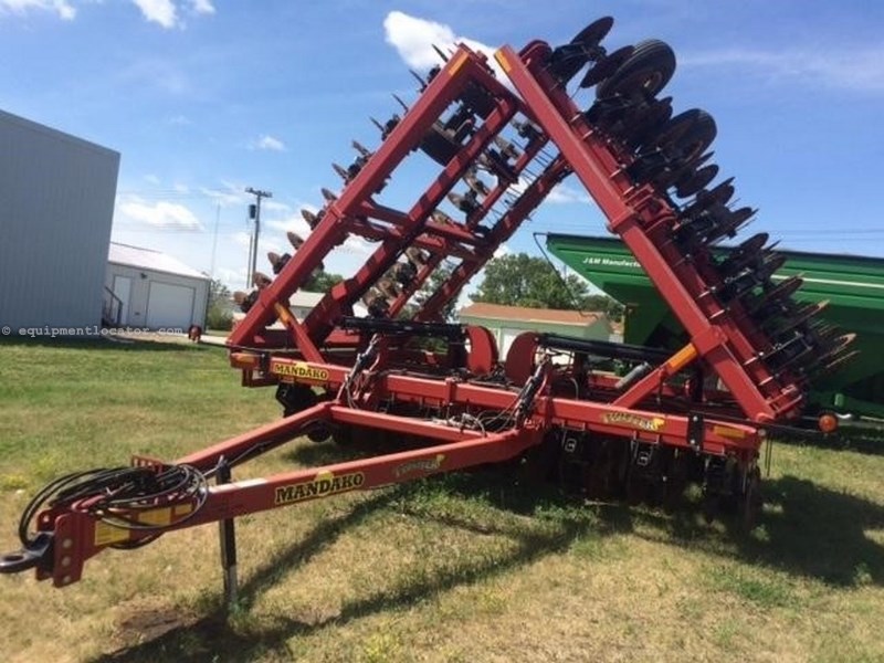 2012 Mandako 36, 40', Coil Tine Harrows, Single Fold Disk Harrow For