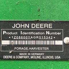 2016 John Deere 8600 Forage Harvester-Self Propelled For Sale