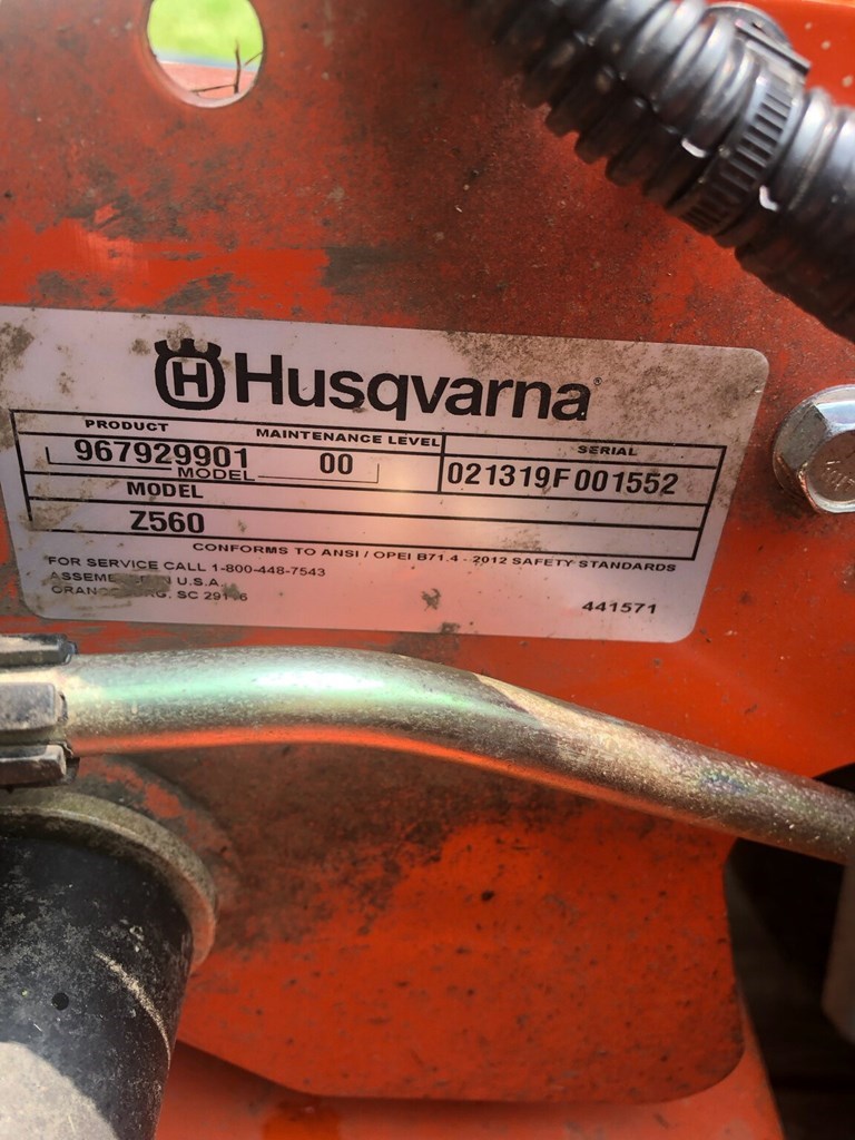 2019 Husqvarna Z560 Zero Turn Mower For Sale