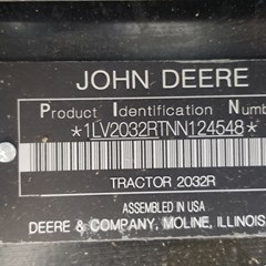2022 John Deere 2032R Tractor - Compact Utility For Sale