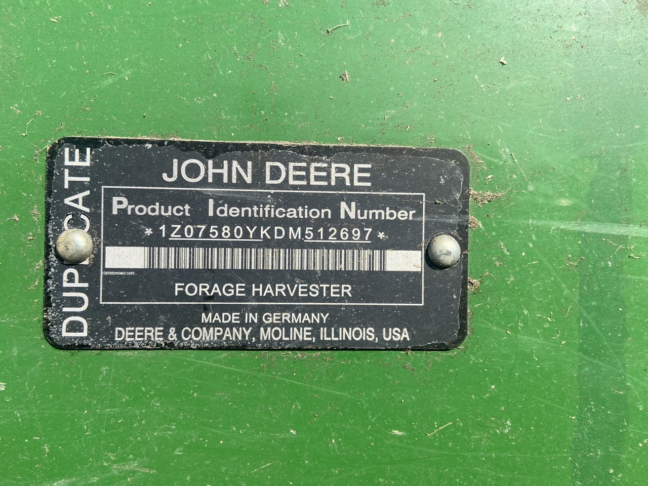 2013 John Deere 7580 Forage Harvester-Self Propelled For Sale