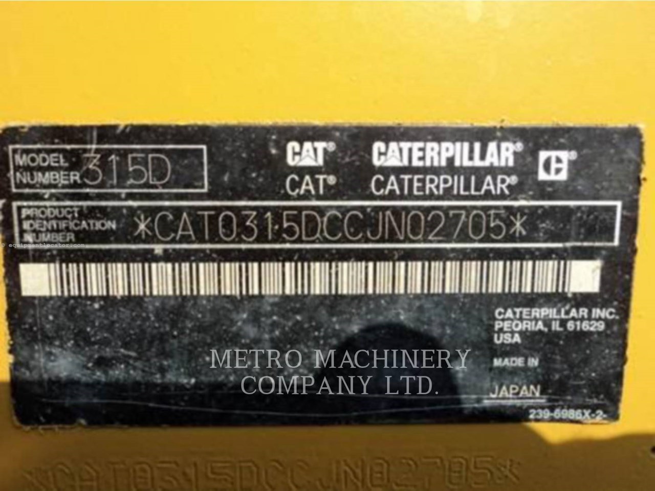 2011 Caterpillar 315DL Image 10