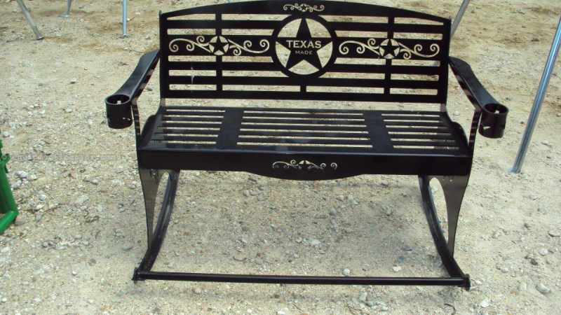 Other Heavy duty metal outdoor rocker bench w/ Texas the Image 1