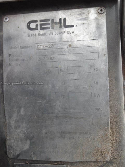 2007 Gehl CT7-23T Image 7