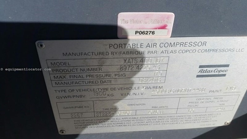 2013 Atlas Copco XATS400JD Image 7