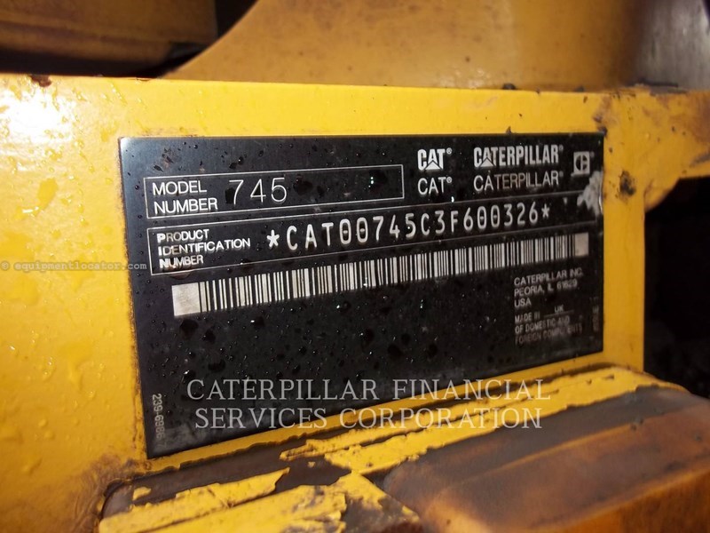 2017 Caterpillar 745-04LRC Image 6