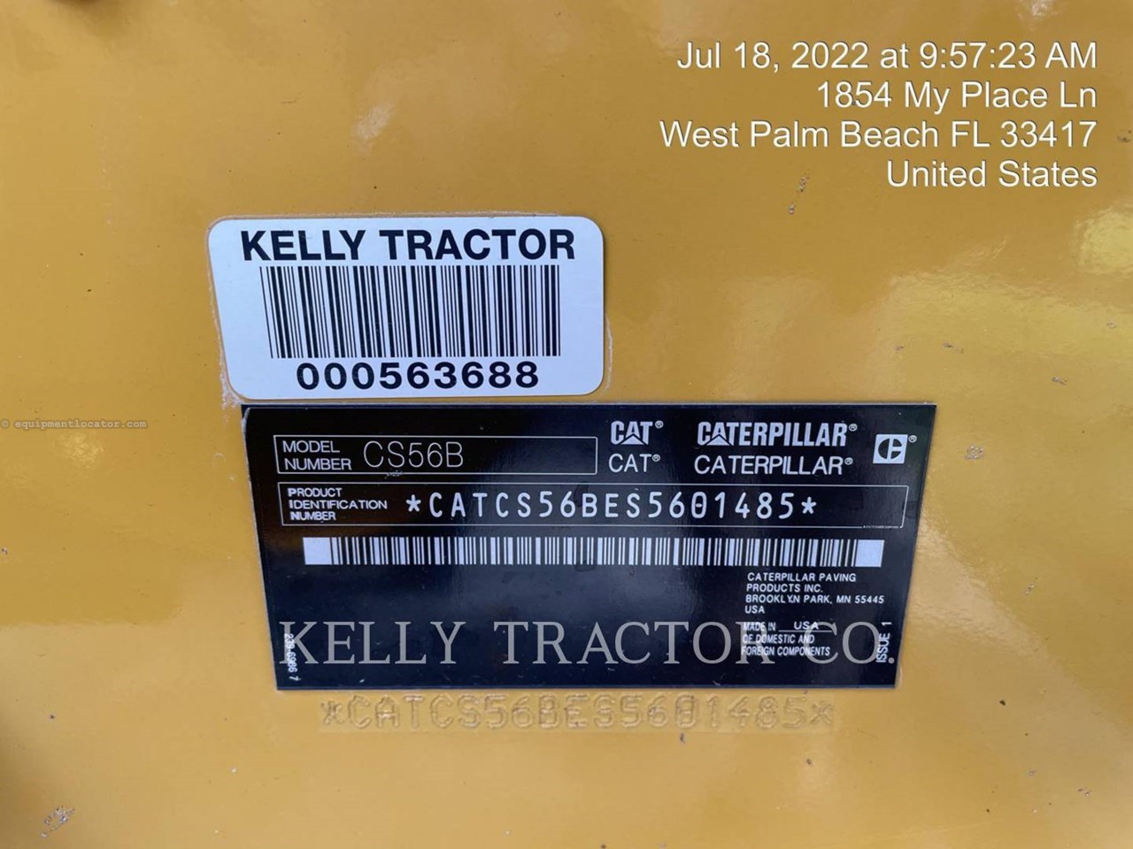 2021 Caterpillar CS56B Image 6