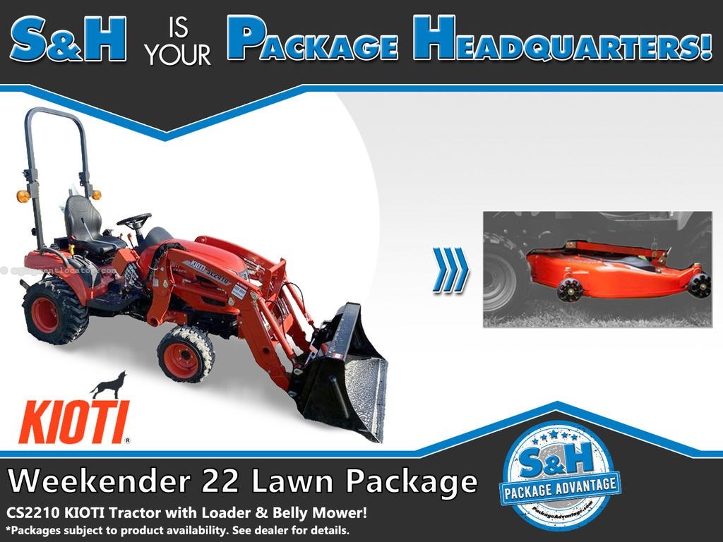 Kioti S&H Weekender 22 Lawn Package CS2210 22 HP Image 1