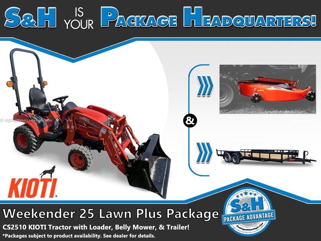 Kioti S&H Weekender 25 Lawn Plus Package CS2510 24.5 HP Image 1