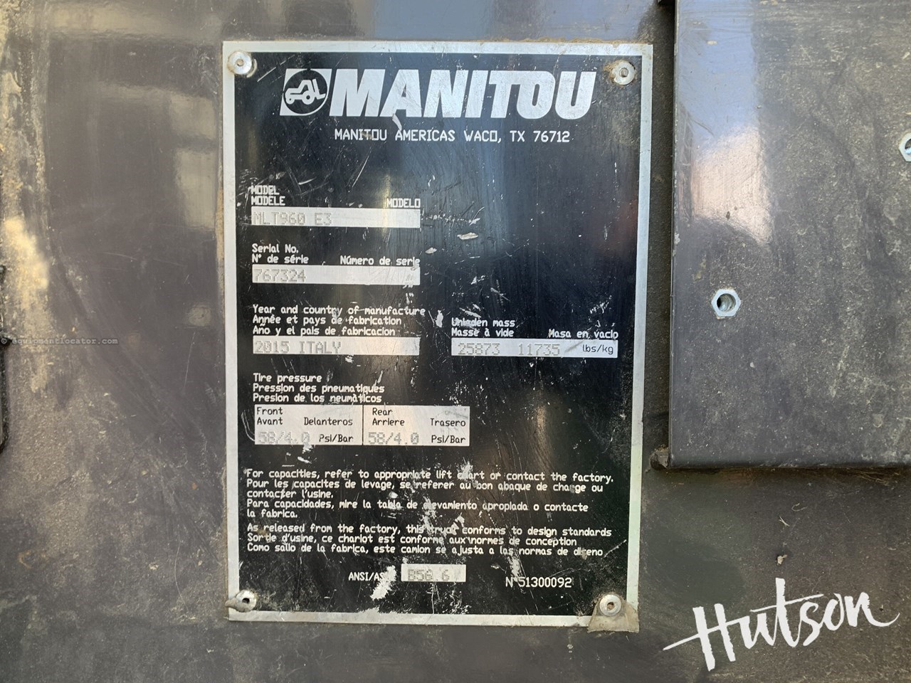 2015 Manitou MLT960 Image 10