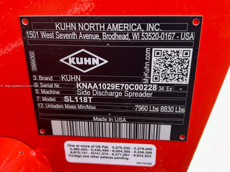 2024 Kuhn SL118T Image 10