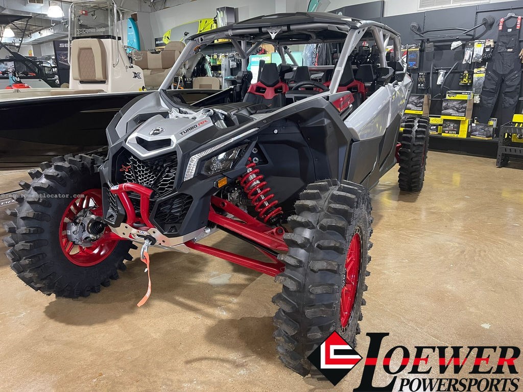2024 Can-Am Maverick X3 MAX RS Turbo Fiery Red & Hyper Silver Image 1