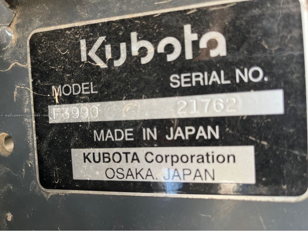 2017 Kubota F3990 Image 1