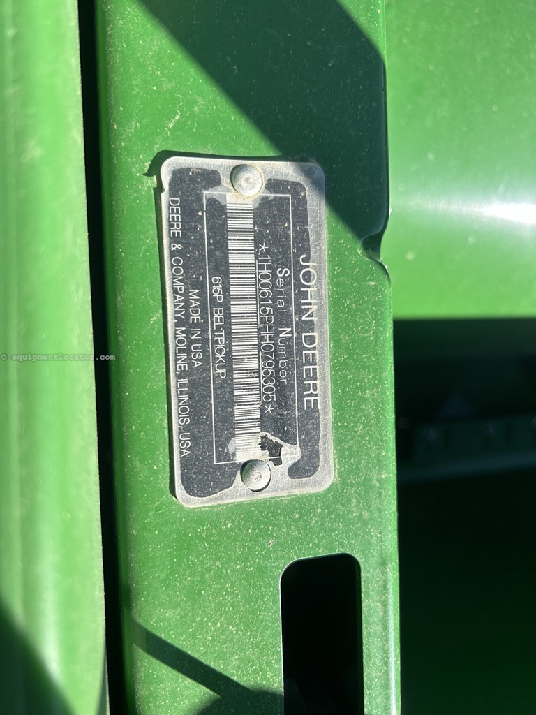 2017 John Deere 615P Image 4