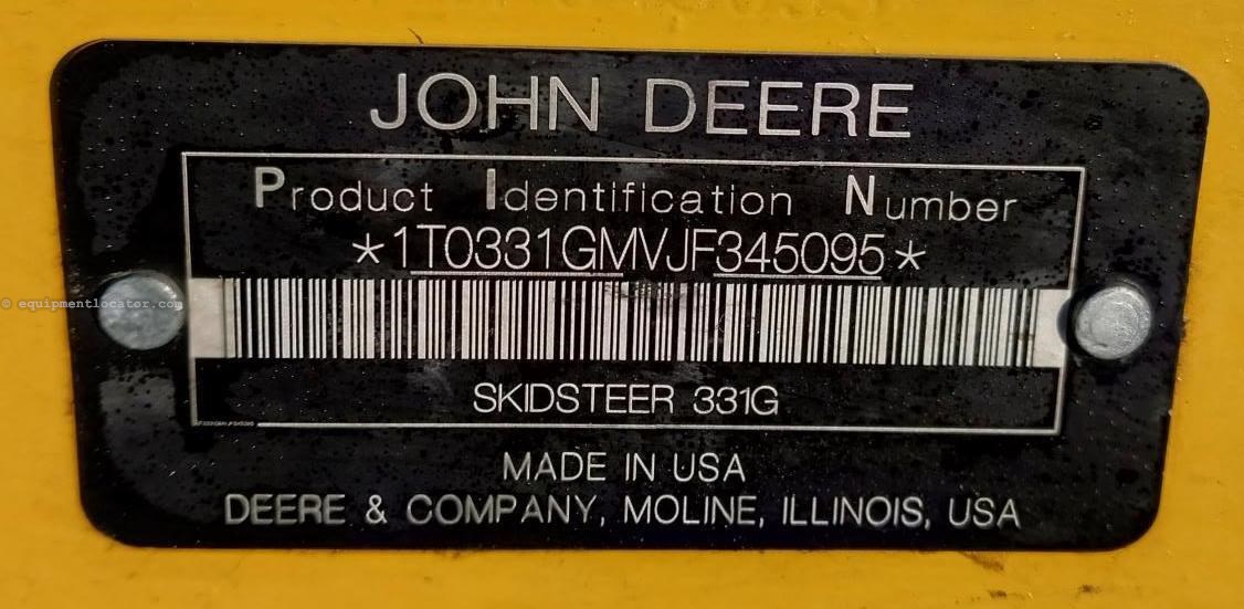 2018 John Deere 331G Image 10