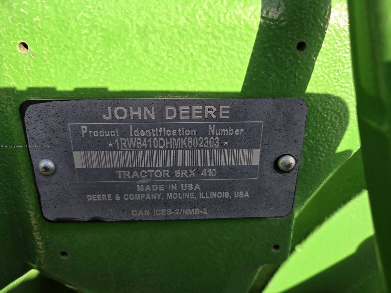 2021 John Deere 8RX 410 Image 48
