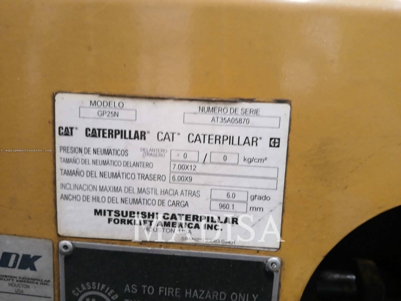 2018 Caterpillar GP25N5-GLE Image 1