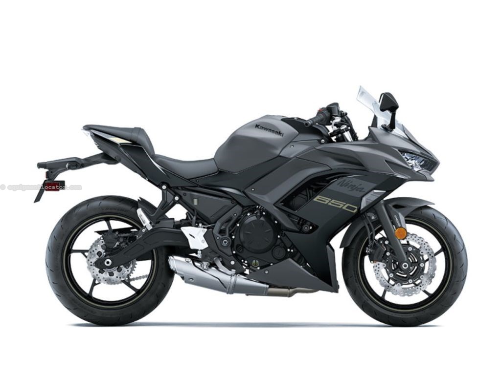 2024 Kawasaki Ninja® 650 Metallic Matte Dark Gray/Metallic Spark Image 1