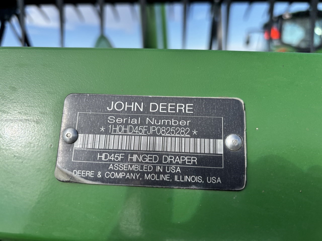2023 John Deere HD45F Image 13