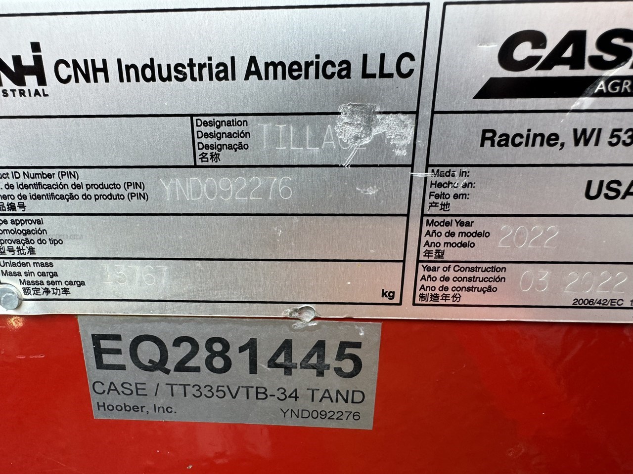 2022 Case IH 335 Image 10