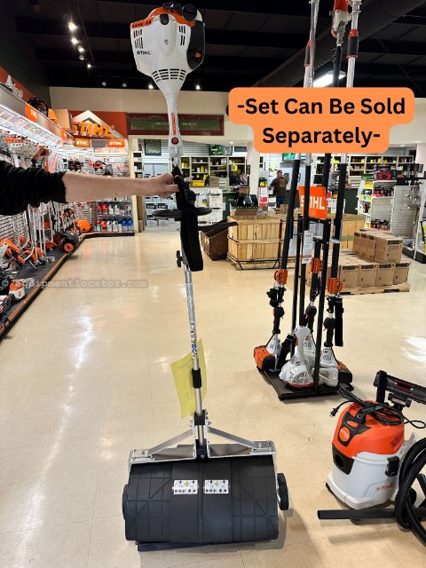 Stihl KM56RC-E Sweeper w/ Wheel Kit Image 1