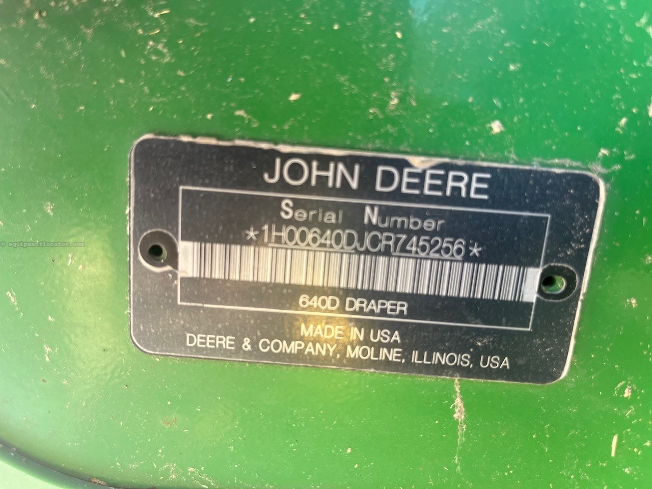 2012 John Deere 640D Image 10