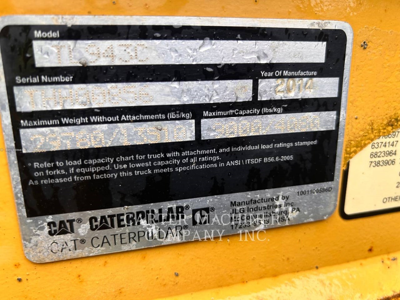 2014 Caterpillar TL943C Image 6