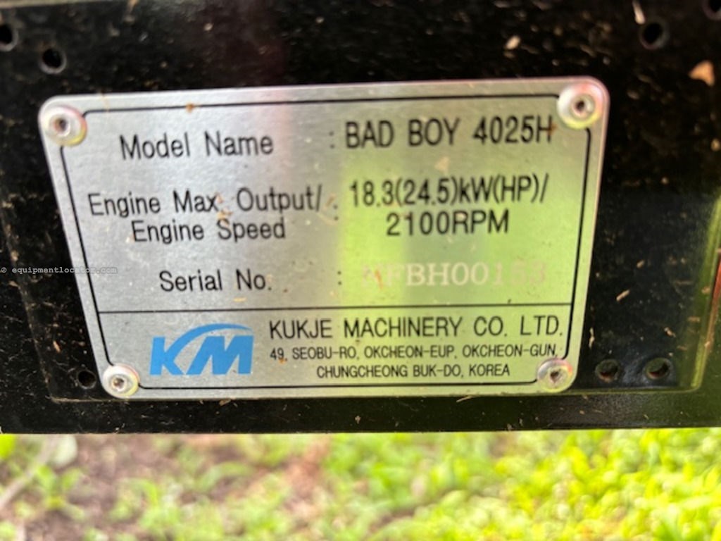 Bad Boy 4025H W/ Loader & Backhoe Image 5