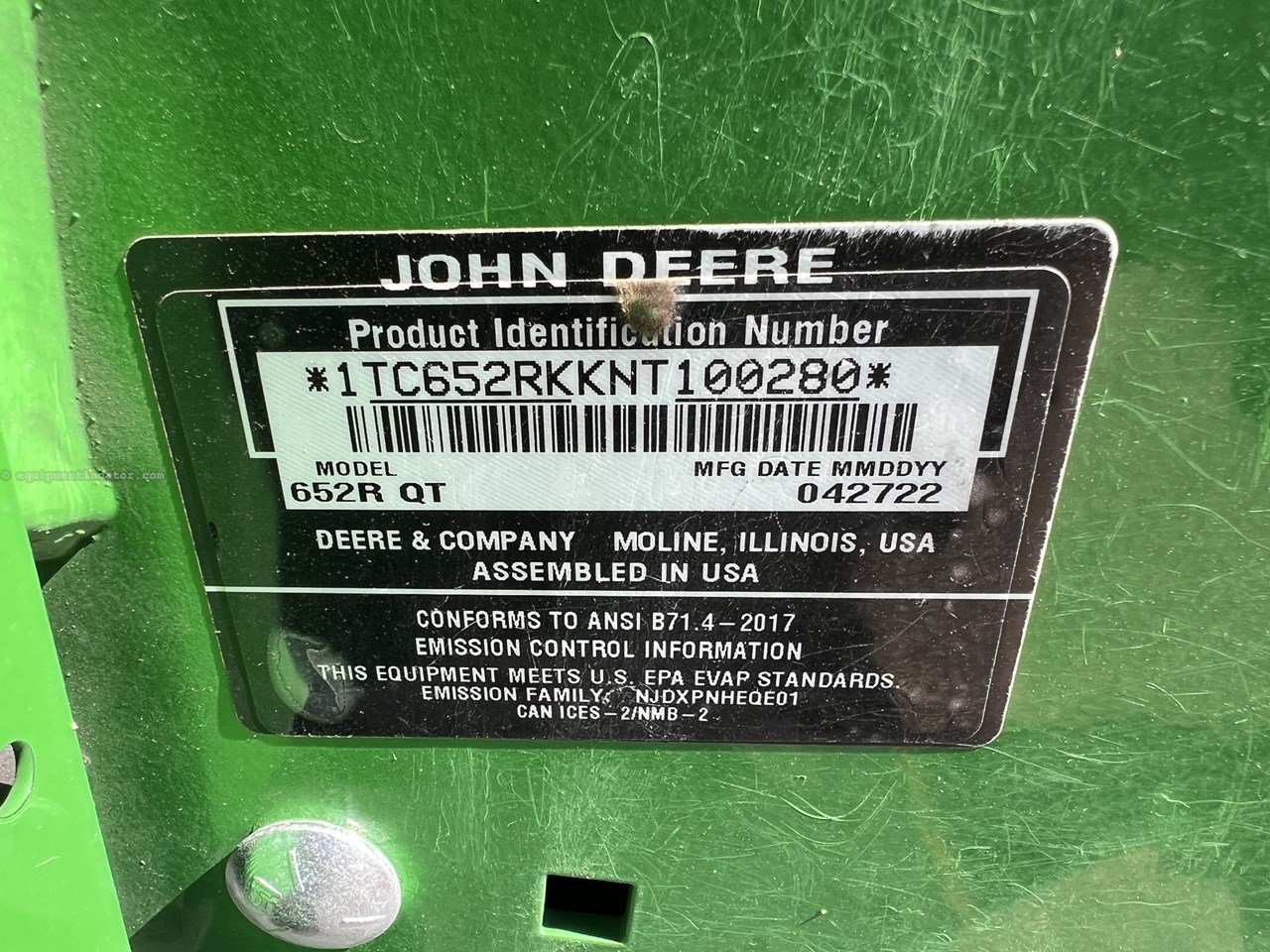 2021 John Deere 652R Image 10