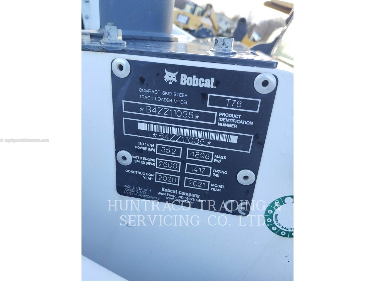 2020 Bobcat T76 HF Image 6