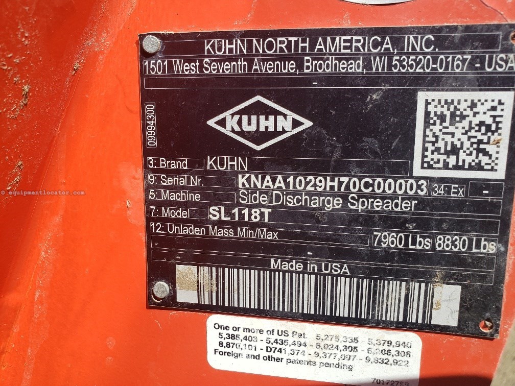 2020 Kuhn SLC118 Image 10