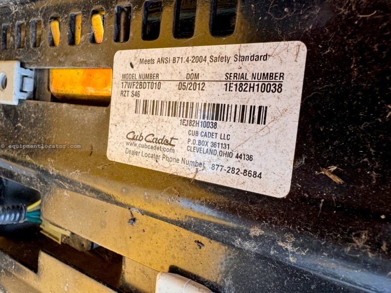 2012 Cub Cadet RZTS46 Image 10