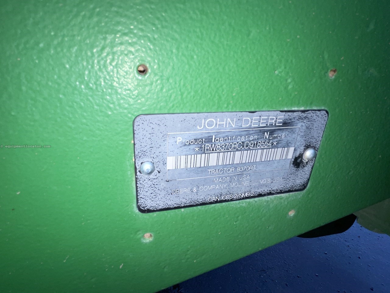 2018 John Deere 8370RT Image 10