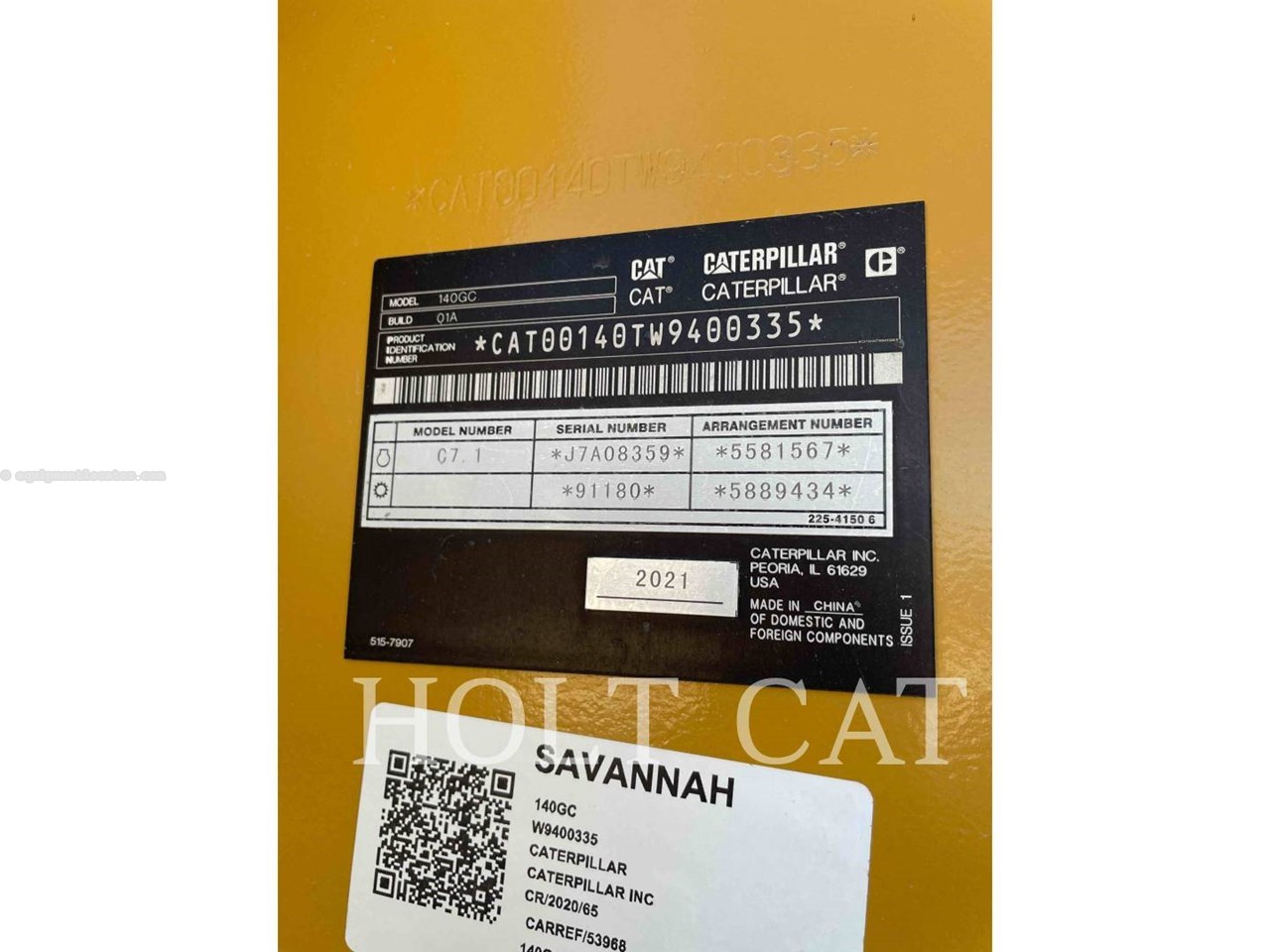 2021 Caterpillar 140GC Image 6