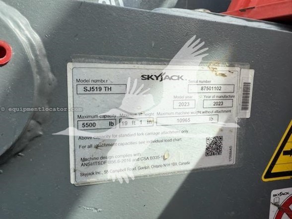2023 Skyjack SJ519TH Image 5