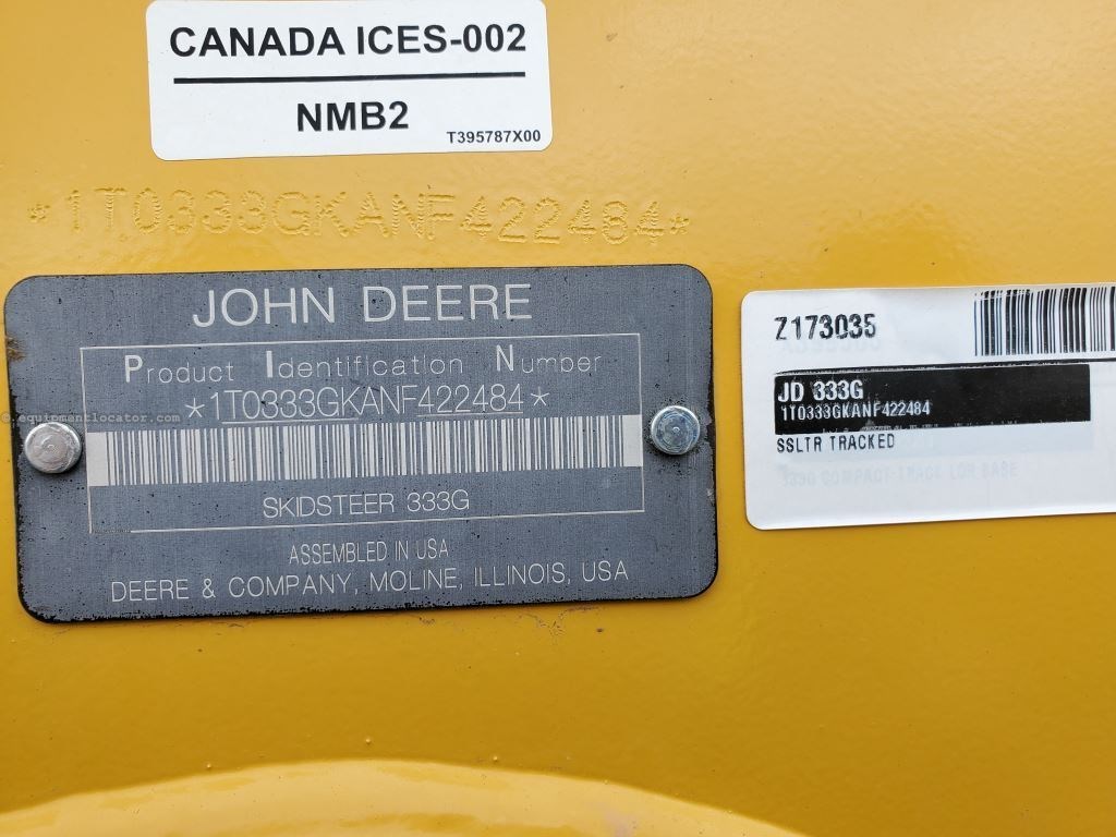 2022 John Deere 333G Image 10