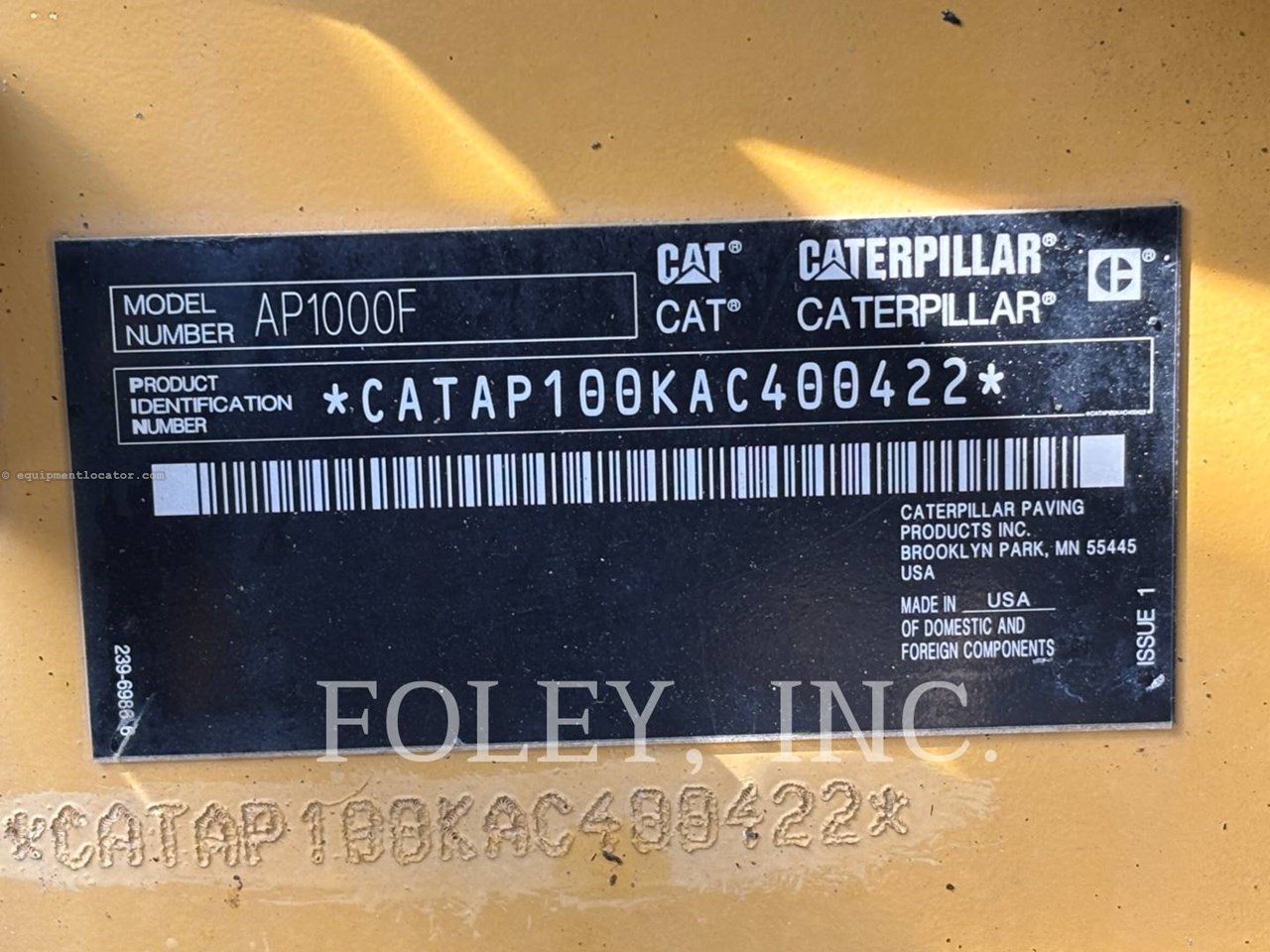 2018 Caterpillar AP1000F Image 6