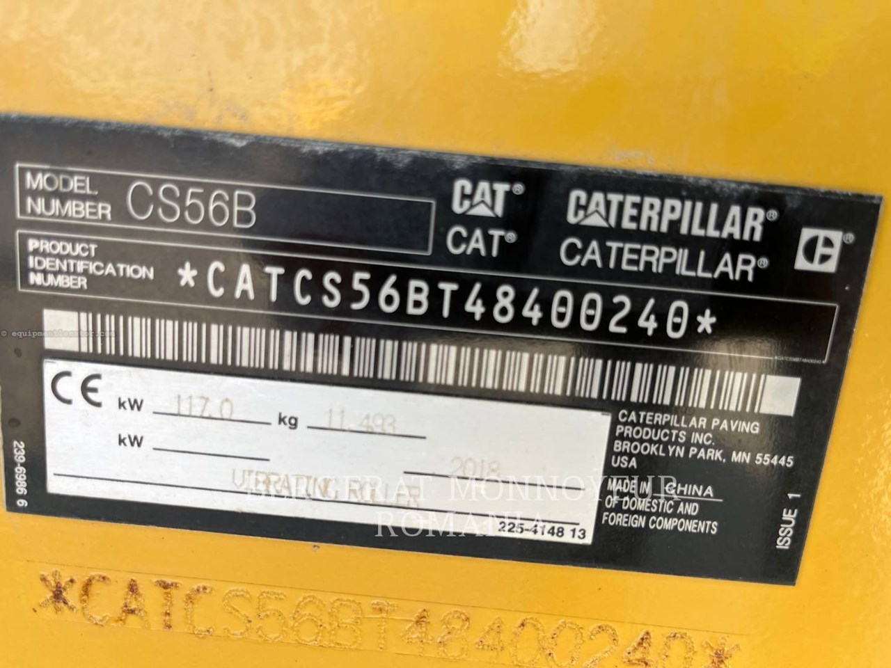2018 Caterpillar CS56B Image 5