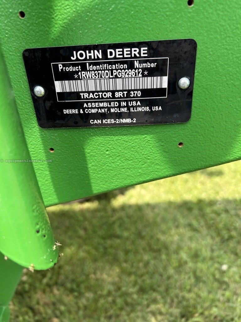 2023 John Deere 8RT 370 Image 8