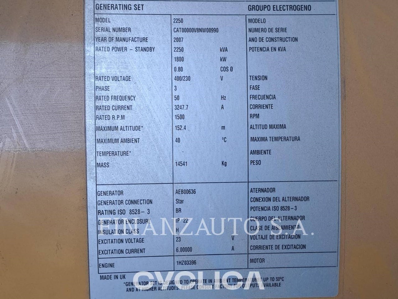 2007 Caterpillar 3516 Image 5