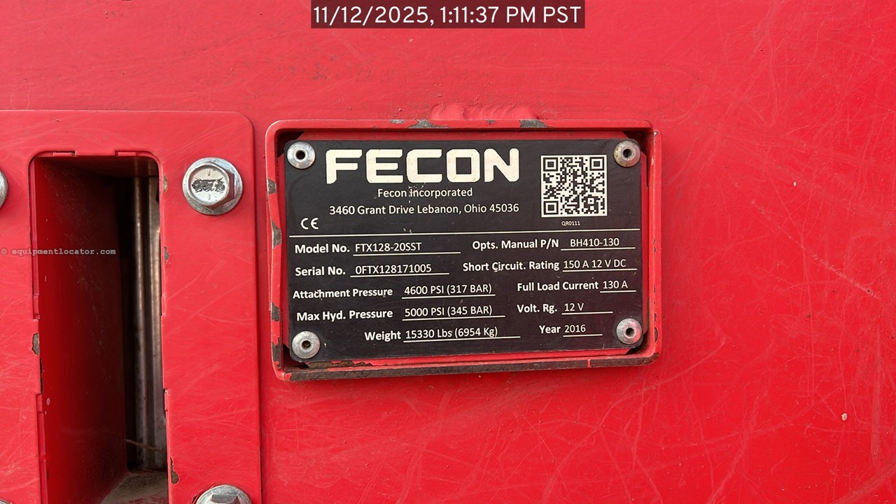 2016 Fecon FTX128 Image 10