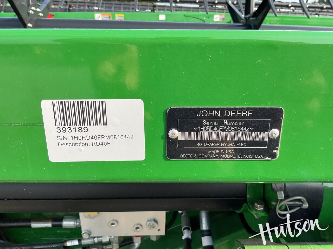 2021 John Deere RD40F Image 16