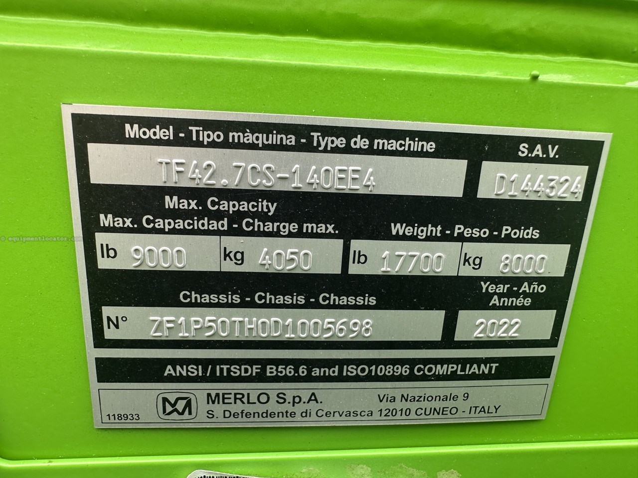 2022 Merlo 42.7 CS Image 7