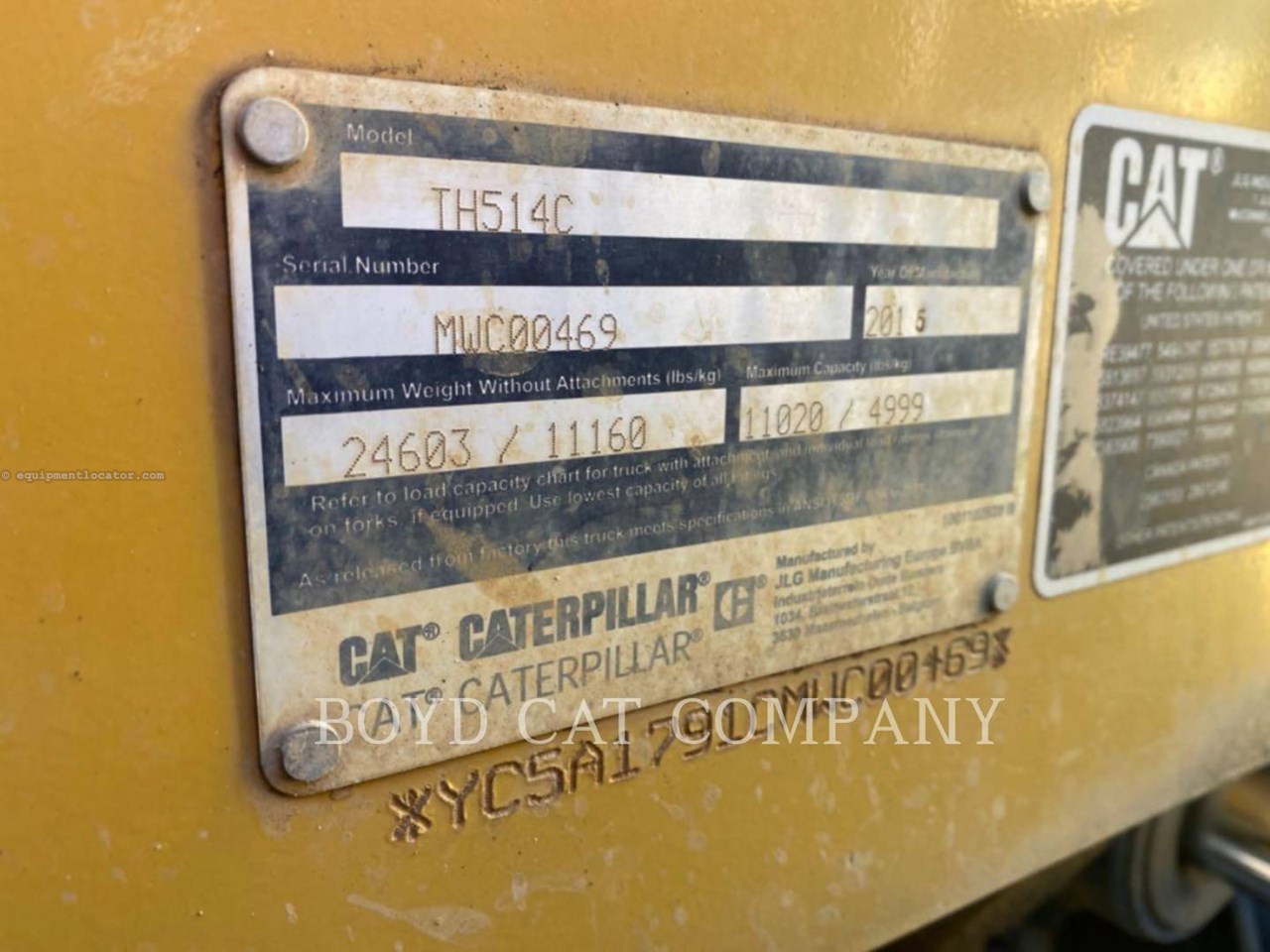 2015 Caterpillar TH514C Image 6