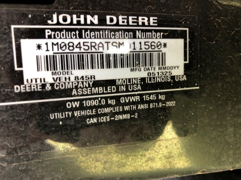 2025 John Deere 845R Image 8