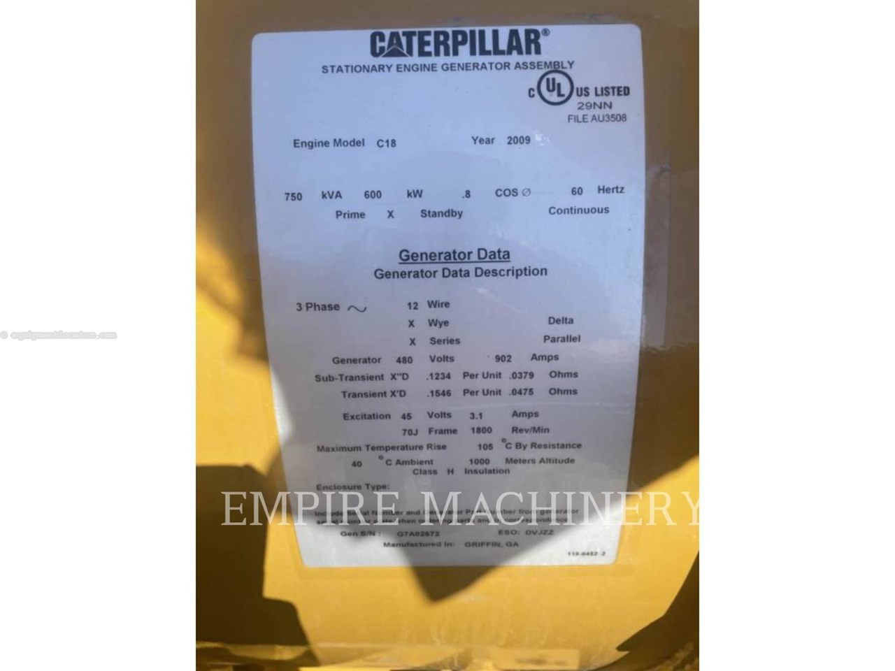 2009 Caterpillar C18 Image 5
