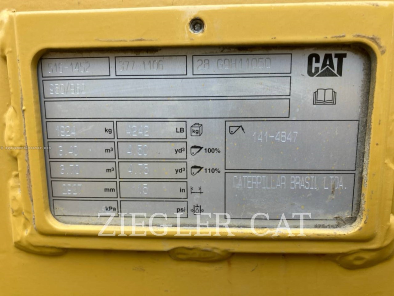 2023 Caterpillar 950 4.5 CYD LOADER BUCKET - PIN ON Image 2
