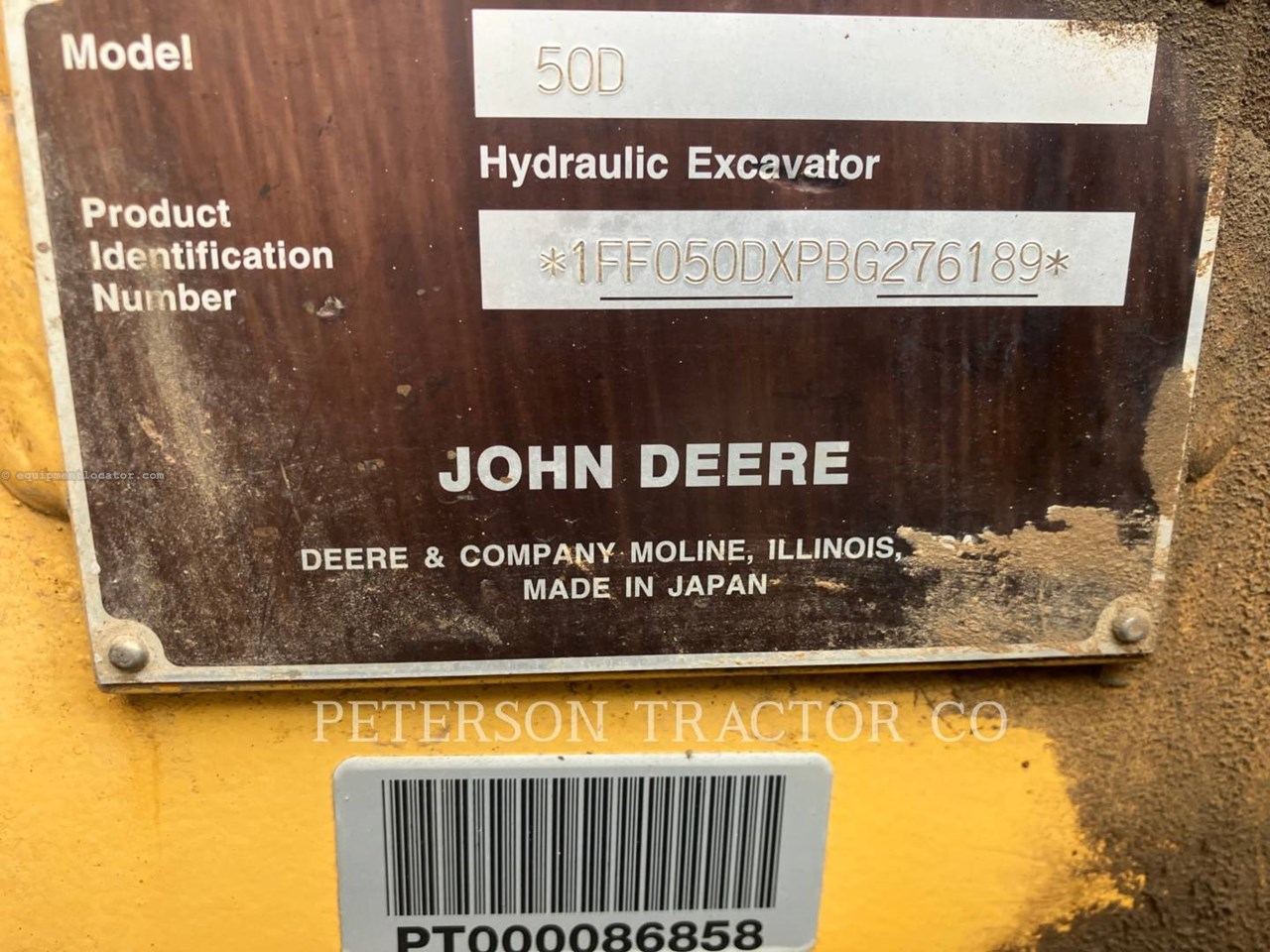 2011 John Deere 50D Image 6