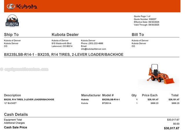 2025 Kubota BX23SLSB-R14-1 Image 14